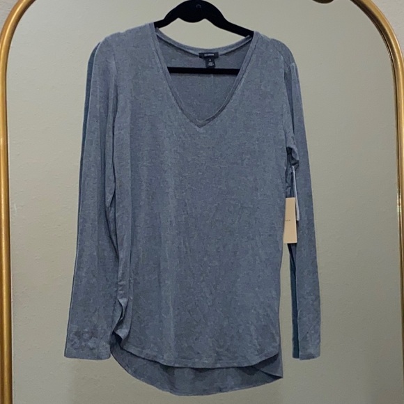 Halogen Long Sleeve High-low Tencel Tee Size M - Picture 1 of 7